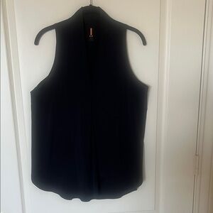 Sleeveless Black V-Neck Women's Top